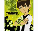 Ben 10 Thank You Notes Cartoon Network Birthday Party Supplies 8 Per Pac... - $5.75