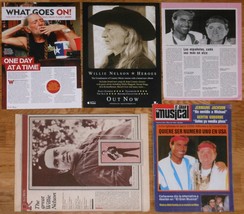 WILLIE NELSON  clippings 1970s/00s magazine articles photos Country Folk Music - £5.42 GBP