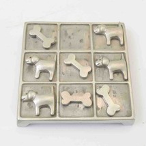 Tic Tac Toe Chien Étain Jeu - £64.95 GBP