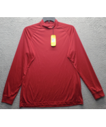 Greg Norman Golf Performance Activewear Shirt Men&#39;s M Red Long Sleeve Mo... - $24.47