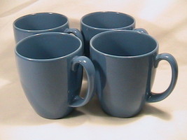 [G3] (Lot Of 4) Corelle Stoneware Coffee Mug Indigo Blue - £15.93 GBP