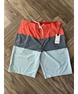 Goodfellow &amp; Co Men&#39;s Colorblock Board Shorts Size 33 - £10.77 GBP