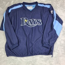 Vintage Tampa Bay Rays Jacket AUTHENTIC 90&#39;s MLB Size XL Zip - $57.09