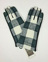 TGH Brand Coco + Carmen Touchscreen Driving Gloves Black and White Buffalo Check - £39.95 GBP