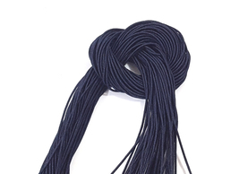 1mm wide - 10-50 yds Dark Blue (Almost Black) Round Elastic Cord Thread ET2 - $5.99+