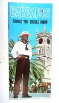 Vtg Barbados Things You Should Know Tourism Board Booklet Brochure Dukan... - $12.99