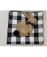 Easter Buffalo Plaid Check Bunny Rabbit Table Runner Decor 13&quot; x 72&quot; - £20.16 GBP