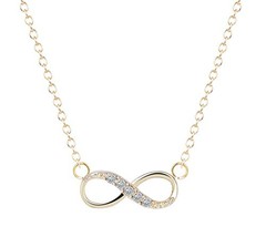 Stainless Steel Infinity Love Charm Womens Beauty Jewelry Durable Neckla... - $14.99