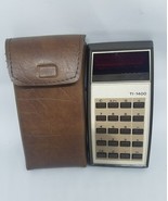 Vintage Texas Instruments TI-1400 Calculatrice En Marron Étui 1277 Lta - $957.72 MXN