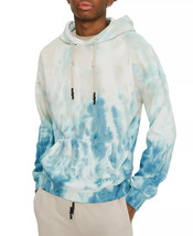 Eleven Paris Men&#39;s Marble Fleece Pullover Hoodie in Bluestone Marble-Size 2XL - $47.49