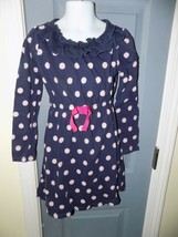 OshKosh Navy Blue Polka Dot Dress Size 6X Girl&#39;s EUC - £10.34 GBP