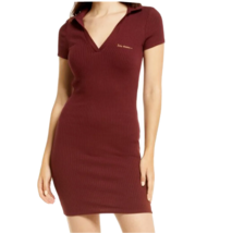 iets frans Ribbed Polo Dress Women&#39;s size Medium Pullover Collared Knit ... - £21.23 GBP