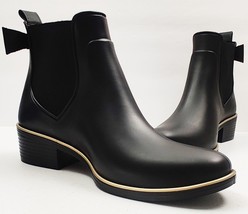 Kate Spade New York Women&#39;s Edimburg Rain Boots In Black, Size 11 Rubber Boot - £57.54 GBP
