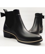 KATE SPADE NEW YORK Women&#39;s Edimburg Rain Boots in Black, Size 11 Rubber... - £56.45 GBP