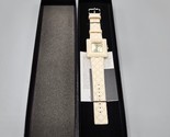 Joan Rivers Classics Collection Watch Ivory Cream Square V377 NEW Needs ... - $24.18