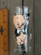 PORKY PIG Vintage 1973 LOONEY TUNES 6&quot; PEPSI Glass ~ SHIPS FREE - £15.71 GBP