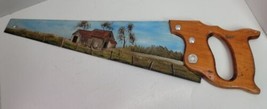 Antique VTG Superior Warranted Hand Painted Hand Saw Barn Country Farm S... - $24.18