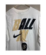 Nike Men&#39;s Purdue Long Sleeve Crew Neck White T-Shirt NCAA College Sport... - $28.09 CAD