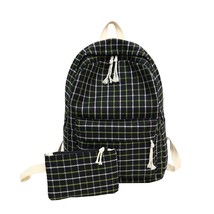 Japan style 2 pcs Women Backpack Preppy Suede Backpa Girls School Bags Backpack  - £28.24 GBP