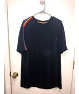 NEW Nautica Rainbow Stripe &amp; Logo Mens Short Sleeve T Shirt SZ XXL ? NWOT - $12.86