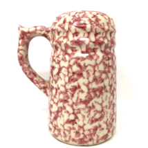 Gerald Henn Workshops Pottery Spongeware HTF 5&quot; Cheese Shaker Rose Cranberry USA - £19.98 GBP