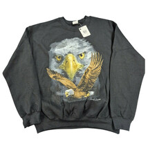 NWT VTG K-Mart Gildan Heavy Blend cot/poly Blk Sweatshirt Eagle graphic ... - $43.66