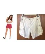$158 ~Da-Nang SOLDOUT Washable White Silk Blend Shorts+ Cargo +Side Pock... - $58.00