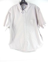 Wear Guard Gray Short Sleeve Button Down Cotton Blend Shirt XL - $24.74