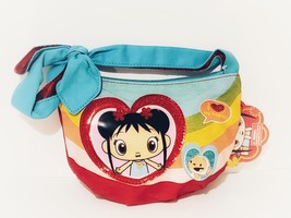 New, Ni Hao Kai-Lan Girls&#39; 100% Cotton Tie Top Hobo Handbag, Red and Blue - £10.18 GBP