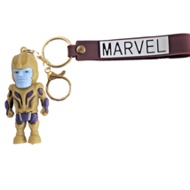 Marvel Thanos Keychain Superhero Villain Figure Bag Charm Strap Avengers... - $9.35