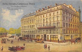 Hotel Oxford &amp; Cambridge Paris France 1910c postcard - $7.87