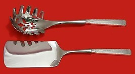 Old Lace by Towle Sterling Silver Italian Pasta Server Set 2pc HHWS  Custom - £103.85 GBP