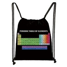 Periodic Table of Elements Print Backpack for Teenager Boys Girls Drawstring Bag - £93.17 GBP