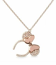 0.35Ct Round Cut Simulated Diamond Mickey Mouse Pendan in 14K Rose Gold Finish - £114.91 GBP