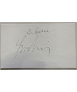 Leonard Nimoy (d. 2015) Signed Autographed 3x5 Signature Page - $918.76 MXN