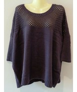 Bar III Size Medium to Large Purple Wool New Womens Sweater - $68.31