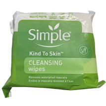 Simple Kind To Skin Facial Cleansing Wipes Removes Waterproof Mascara Beauty - £6.18 GBP