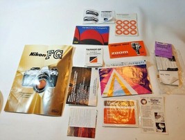  Camera Photography Nikon &amp; More Manual Pamphlet Booklets SLR 35mm Film - £7.73 GBP