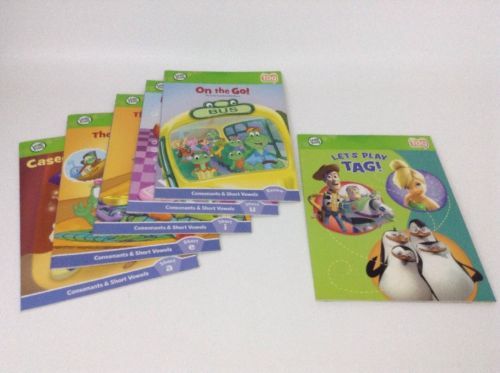 LOTE DE (6) Leap Rana Etiqueta Lectura Sistema Libros Consonants y corta... - $19.79