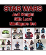 20 pcs JEDI & SITH Star Wars Minifigure Set +Stands Large Lot Anakin USA SELLER - £50.32 GBP