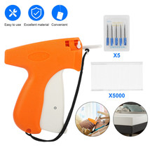 Clothing Garment Price Label Tagging Tag Gun 5000 Pins Fasteners 5 Barbs... - £20.77 GBP