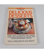 Family Circle Cookbook Delicious Desserts 1984 PB Cakes Pies Pudding Rec... - $9.75