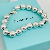 7.5 inch Tiffany &amp; Co HardWear Ball Bracelet Sterling Silver 10mm Bead - £235.46 GBP