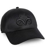 Realtree Deerskull Embroidered Logo Black Cap with Seam Free Construction  - $22.99