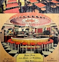 Hotel Dixie Bar Plantation Room New York City Broadway 1940s Postcard PCBG12B - £15.61 GBP