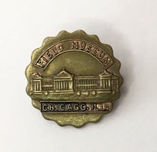 1933 Chicago World&#39;s Fair Field Museum Pin Metal Round Vintage - £15.74 GBP