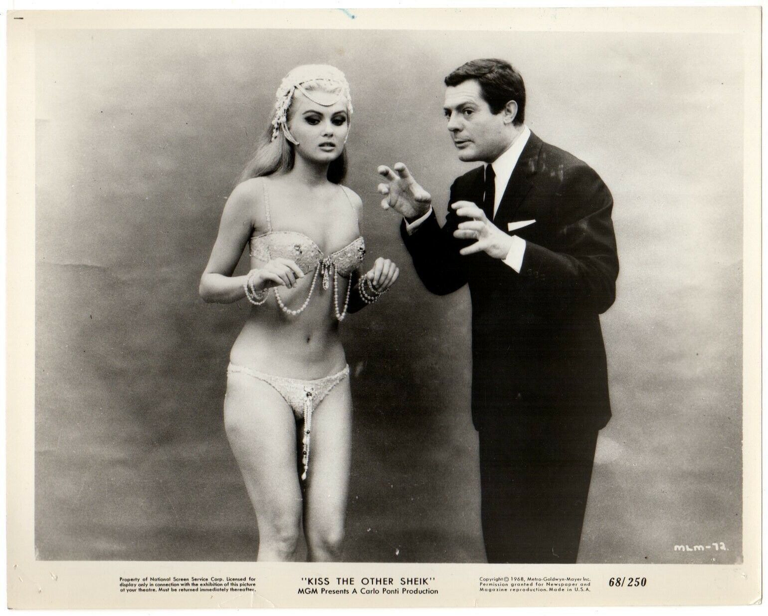 *KISS THE OTHER SHEIK (Oggi, domani, dopodomani) (1965) Marcello Mastroi... - $25.00