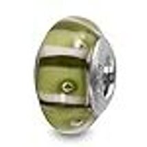 Galaxy Gold GG 925 Sterling Silver Genuine Murano Glass Charm, Caterpill... - $18.80