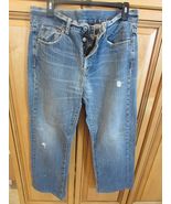 Men&#39;s Club Monaco Blue Jeans Button Fly  W32 L29 Worn - $236.54 MXN