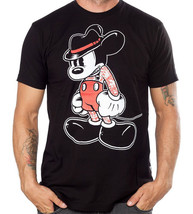 Tattooed Mean Mouse Adi Men&#39;s Black T-shirt Custom Tattoo Black Market A... - $25.95